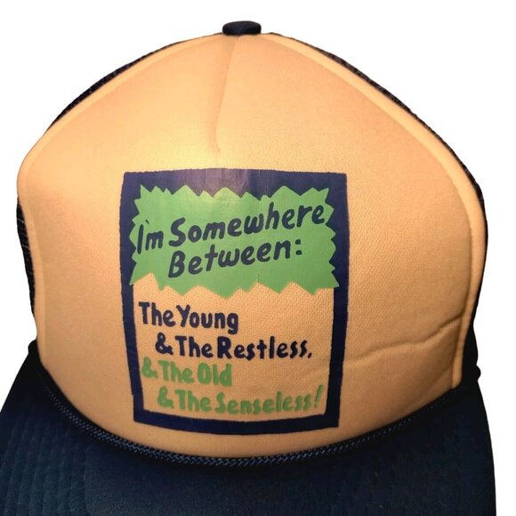 Old Man Cap Hat Somewhere Between The Young And Restless And The Old Senseless - Picture 7 of 10